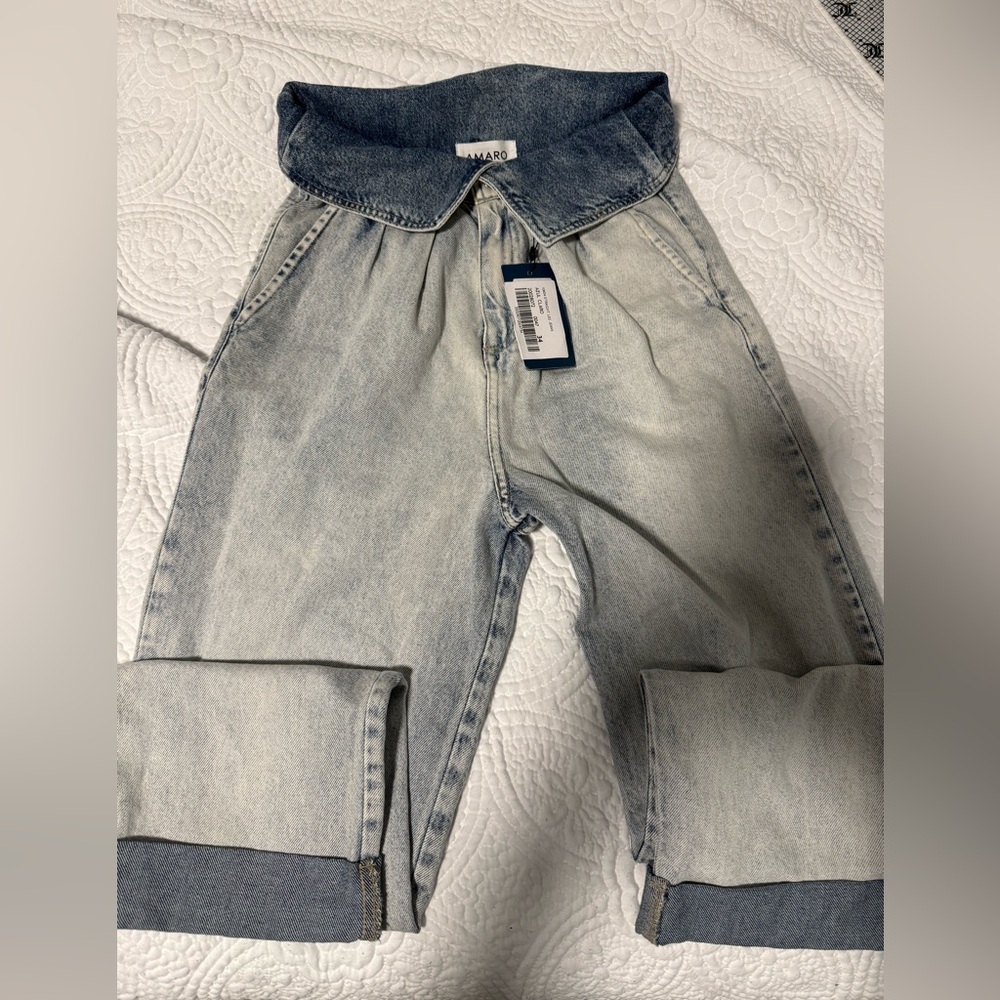 High Rise Blue Jeans